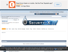 Tablet Screenshot of forum.security-x.fr